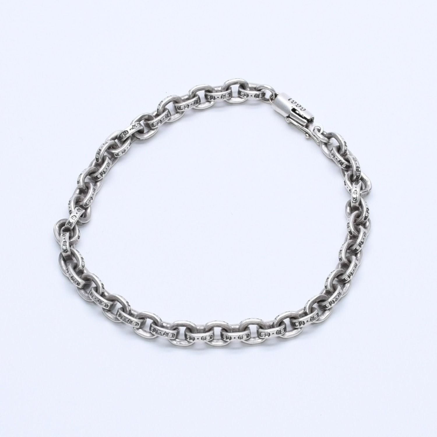 極美品 CHROME HEARTS クロムハーツ ペーパーチェーンブレスレット CH