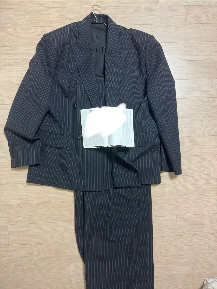 ジュンジェイ 26ss ブレンデッド ウール ストライプ セットアップ 48 46