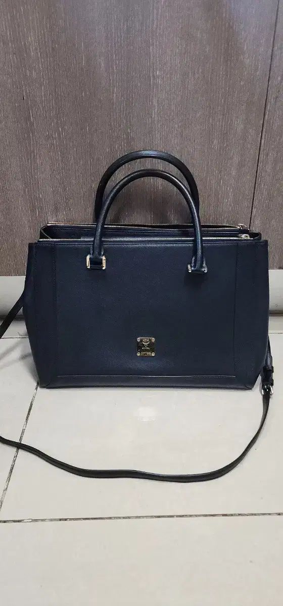 MCM サフィアーノ トゥー バッグ Lサイズ