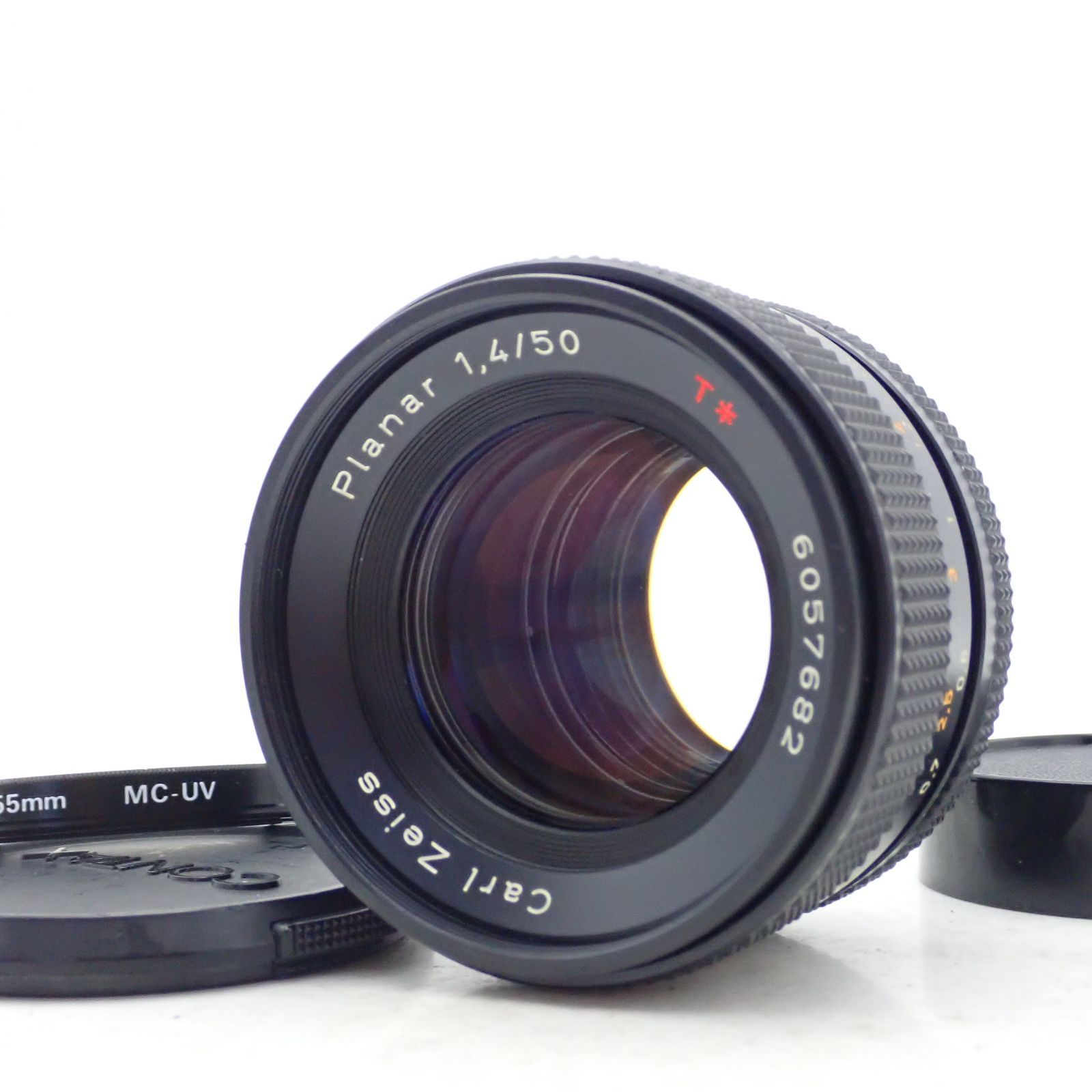 美品 CONTAX Carl Zeiss Planar 50mm F1.4 AEJ C/Yマウント 標準 単焦点 プライム マニュアル オールドレンズ 6057682