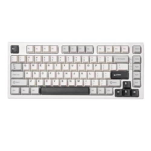 YUNZII YZ75 75% ホットスワップ対応ワイヤレスゲーミングキーボード RGBバックライト BT5.0/2.4G/USB-C、Dye Sub PBTキーキャップ Linux/Win/Mac用 技適認証取得（Gateron G Pro 313802b5