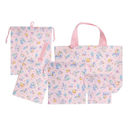 [アルコバレーノキッズ] 通園通学5点セット 通園通学セット レッスンバッグセット 巾着袋セット 入園入学セット 男の子 女の子 入園 入学 保育園 幼稚園 小学校 通園 通学 子供用 おしゃれ 日本製 (ユニコーン スイーツ ピンク) 5点 989ec531
