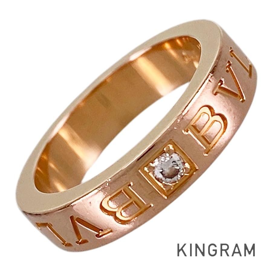ブルガリ BVLGARI ブルガリブルガリ エッセンシャル K18PG ダイヤモンド 7号(47) リング sss【中古】