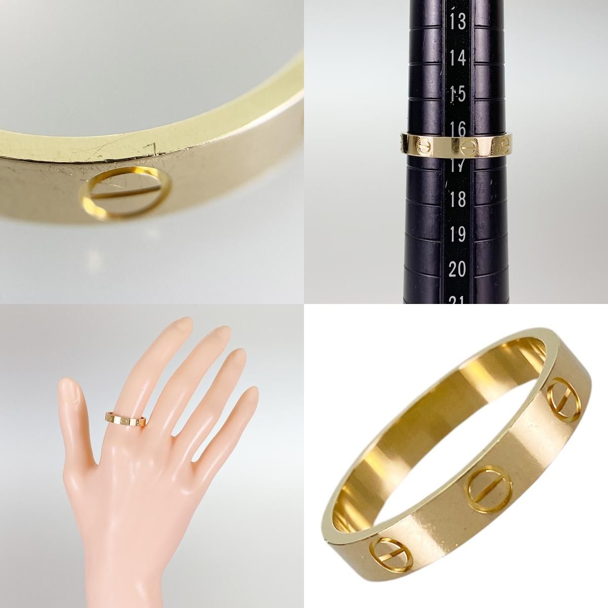 カルティエ Cartier ミニラブ K18YG 16.5号(56-57) リング sss【中古 
