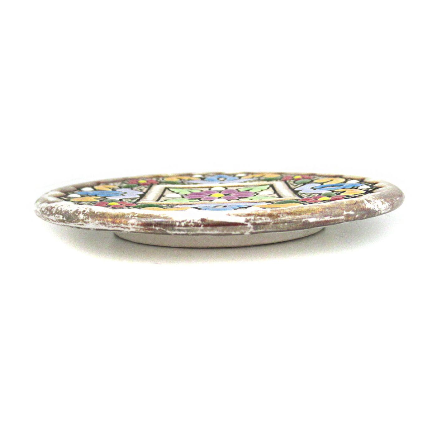 WE25505 CEARCO セアルコ セビリア焼き 24K 金彩 陶器 飾り皿 絵皿