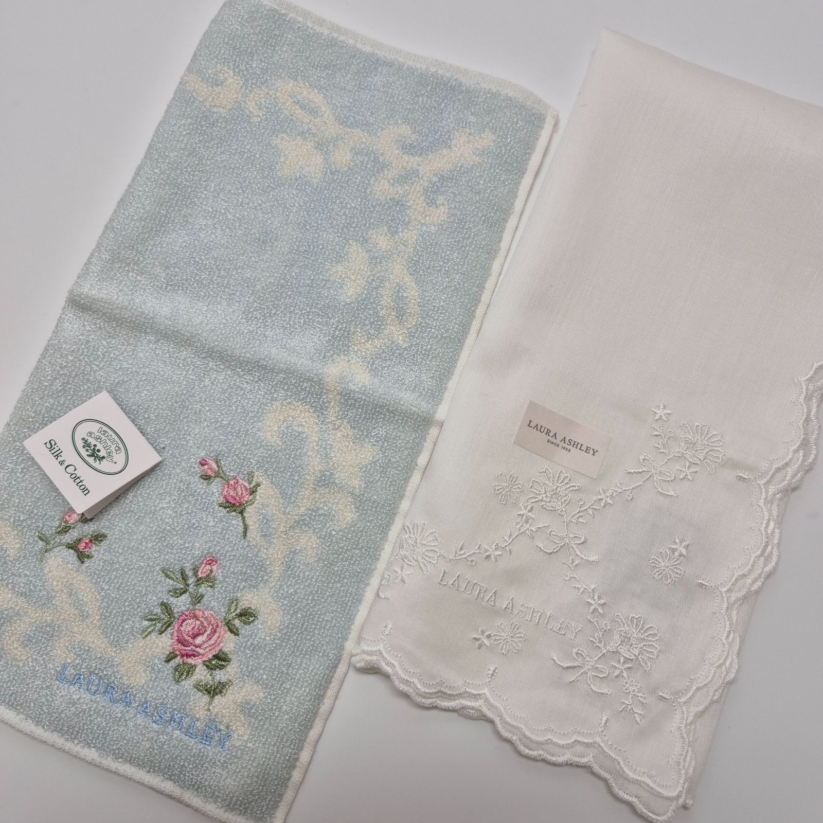 新品】LAURA ASHLEY レディースハンカチ & タオルハンカチ セット