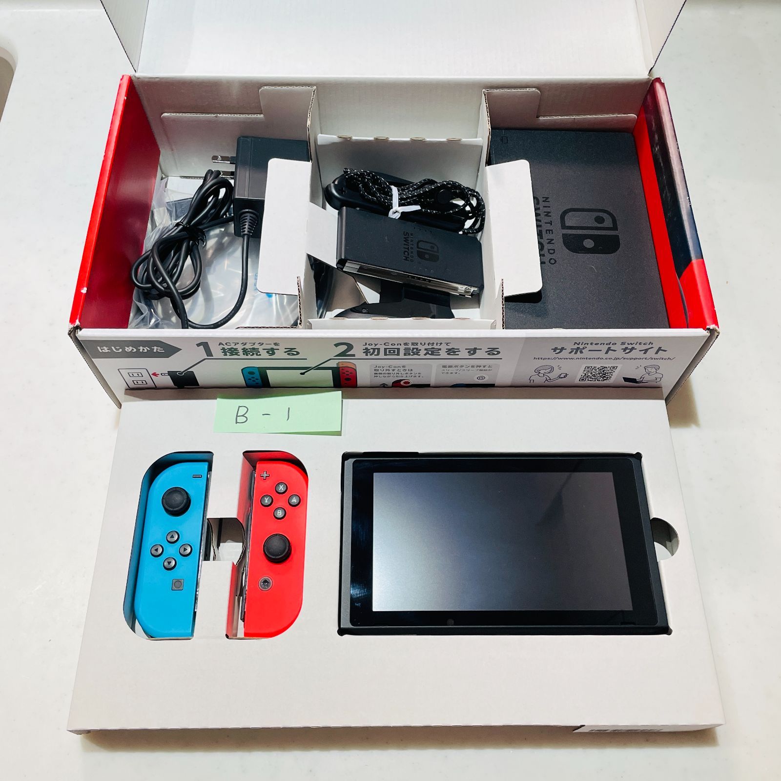 Nintendo Switch バッテリー強化版 2021年製 ネオンブルー ネオン