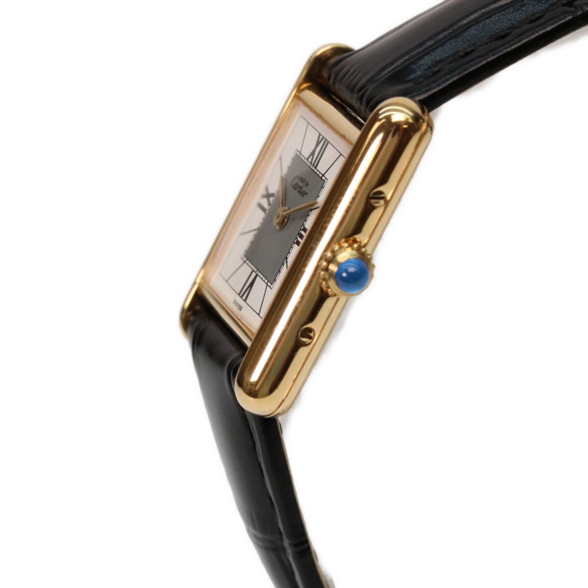 Cartier カルティエ 925 マストタンク ヴェルメイユSM QZ 革 - メルカリ