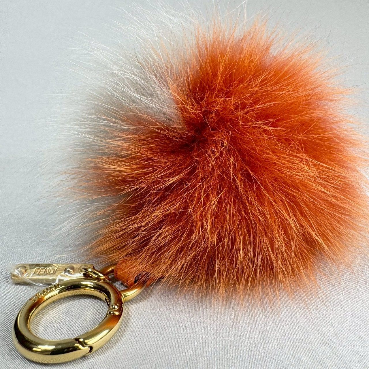【未使用・箱付】FENDI フェンディ ポンポン ファー チャーム キーホルダー