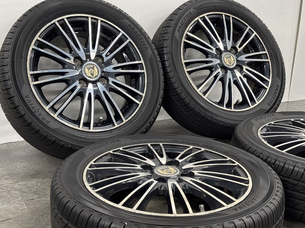 バリ溝】ライツレー 14in 4.5J +45 PCD100 プラクティバ 165/55R14