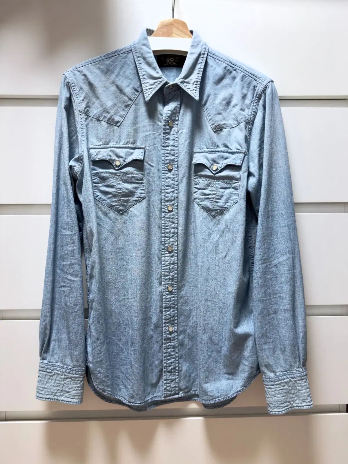 RRL(ダブルアールエル) シャンブレー ウェスタン シャツ 出品