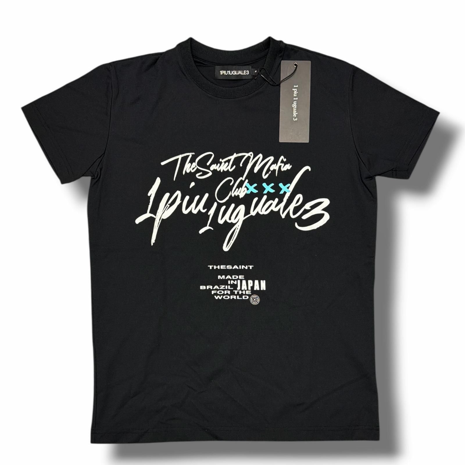 1PIU1UGUALE3 × THESAINT MAFIA ラグランTシャツ 6 参考上代41800円 未使用 1piu1uguale3 × THESAINT MAFIA CLUB プリント