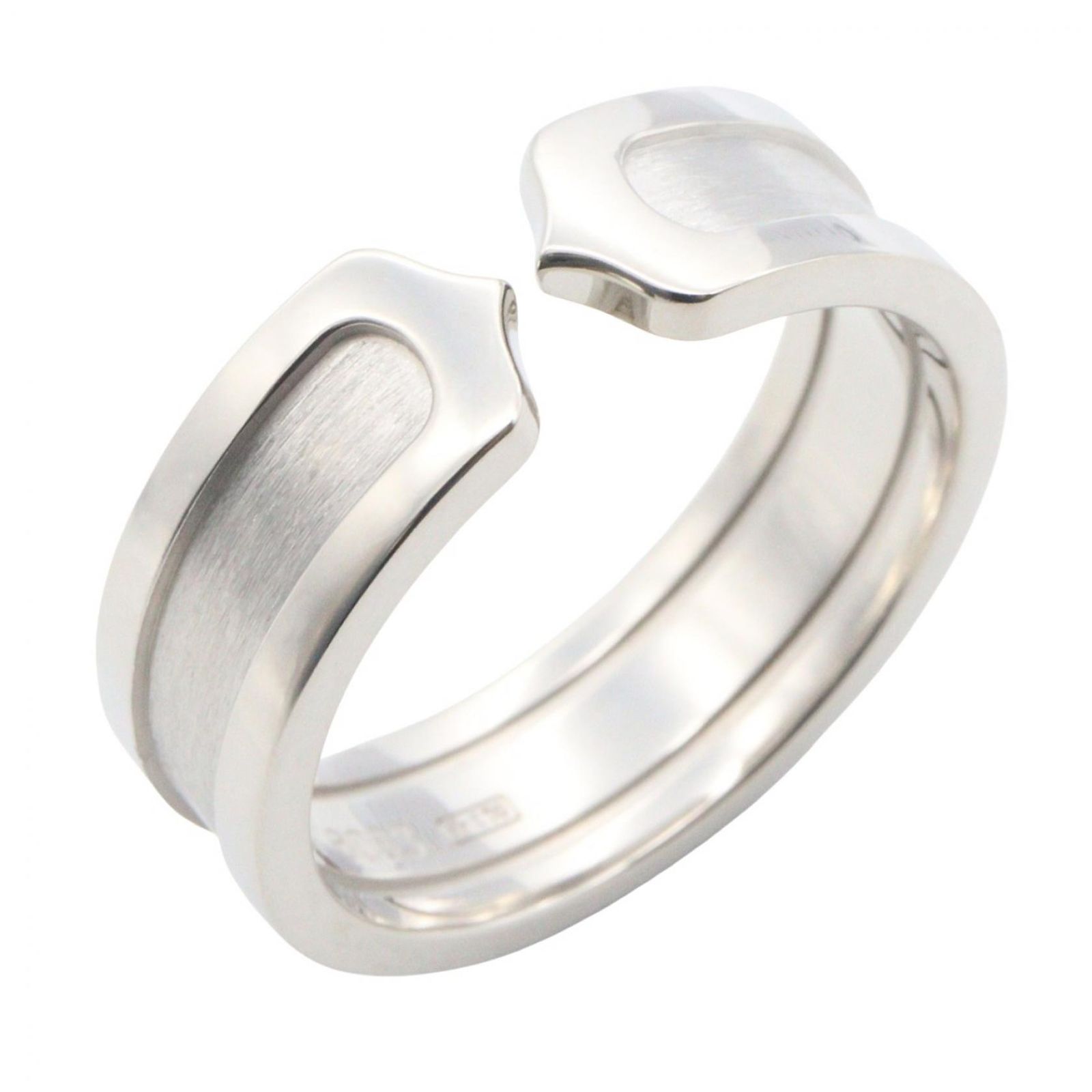 カルティエ CARTIER リング・指輪 C2 リング B404557 K18WG（ホワイトゴールド） C2 リング レディース Used A