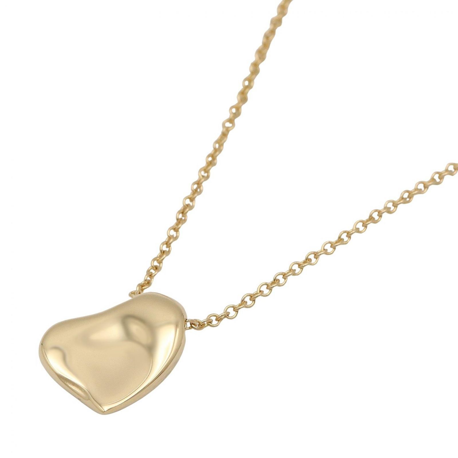 ティファニー TIFFANY＆CO ネックレス フルハート ネックレス 首回り40.5㎝ K18（イエローゴールド） フルハート ネックレス レディース Used A