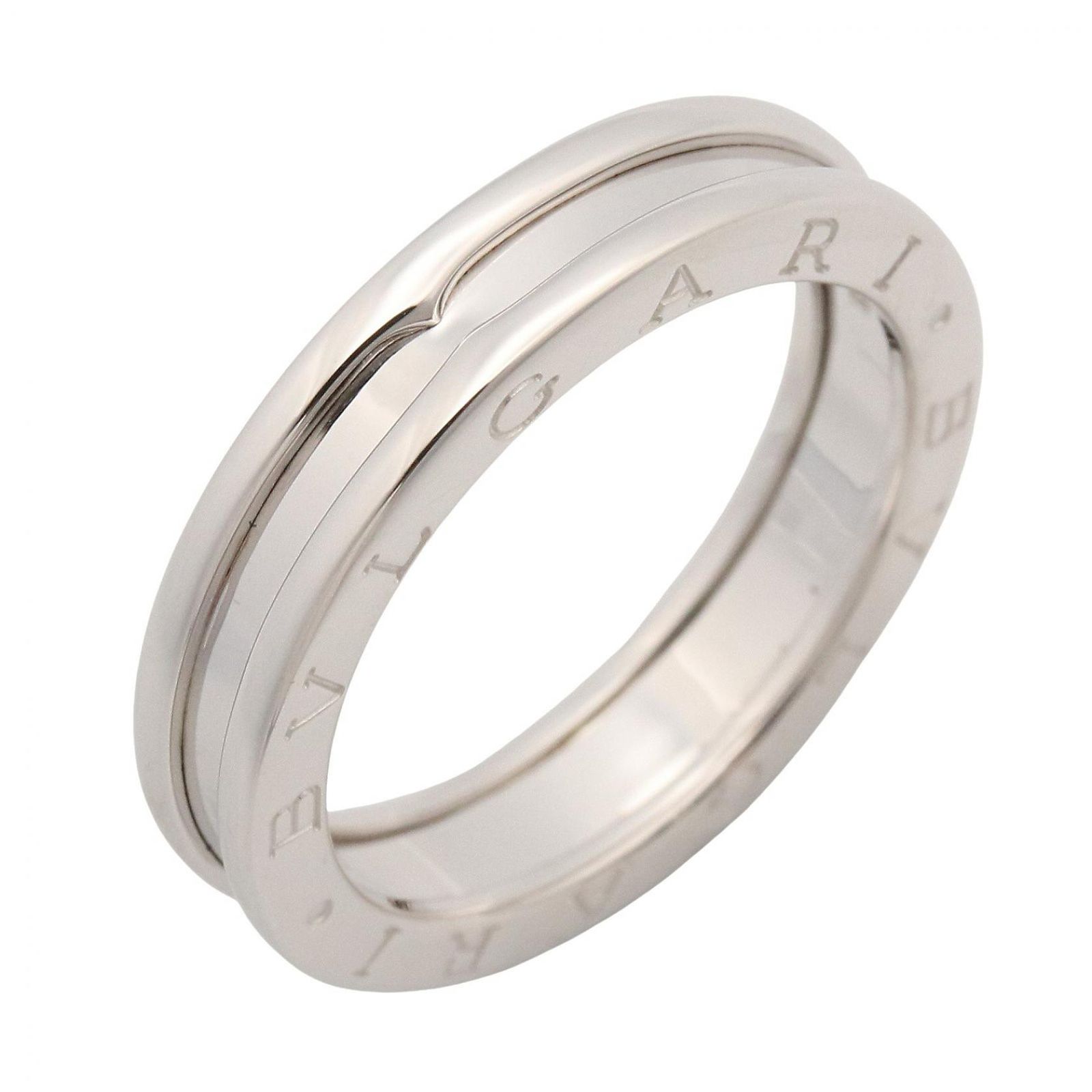 ブルガリ BVLGARI リング・指輪 B-zero1 リング 1バンド 346566 K18WG（ホワイトゴールド） B-zero1 リング 1バンド ユニセックス Used A