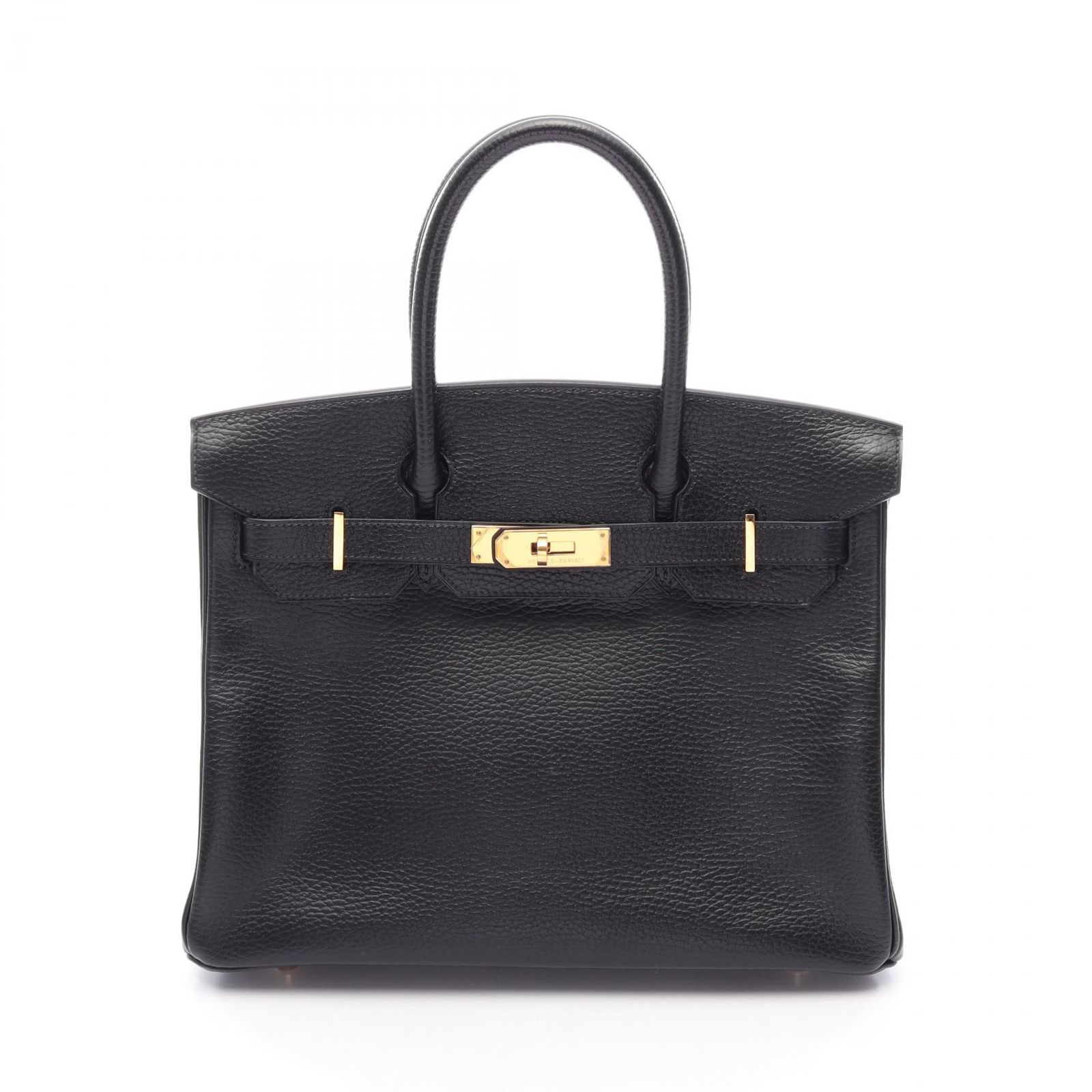 エルメス HERMES ハンドバッグ バーキン30 ブラック レザー バーキン30 ブラック レディース Used A