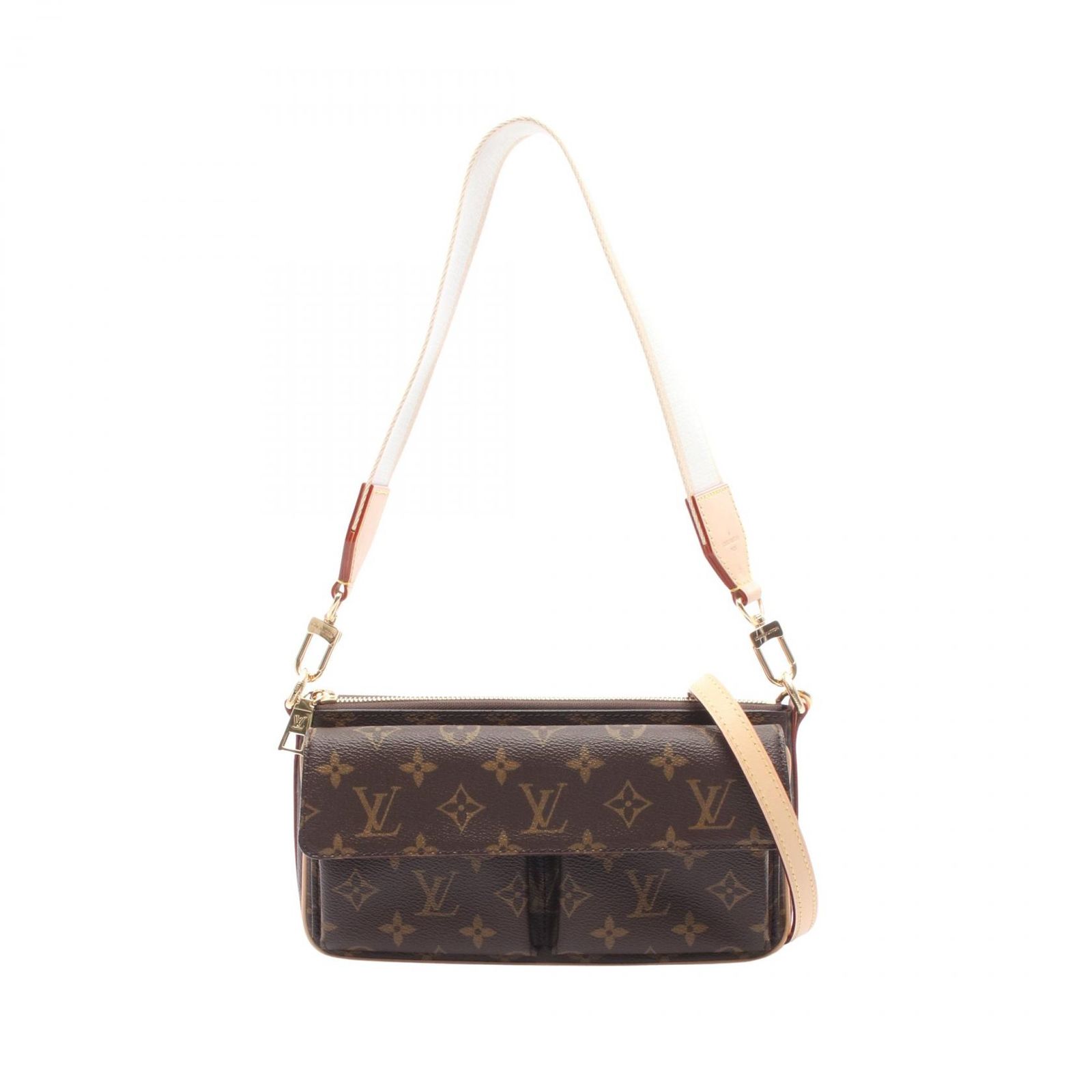 ルイ・ヴィトン LOUIS VUITTON ショルダーバッグ ヴィヴァシテ モノグラム M46999 PVCコーティングキャンバス レザー ヴィヴァシテ レディース Used A