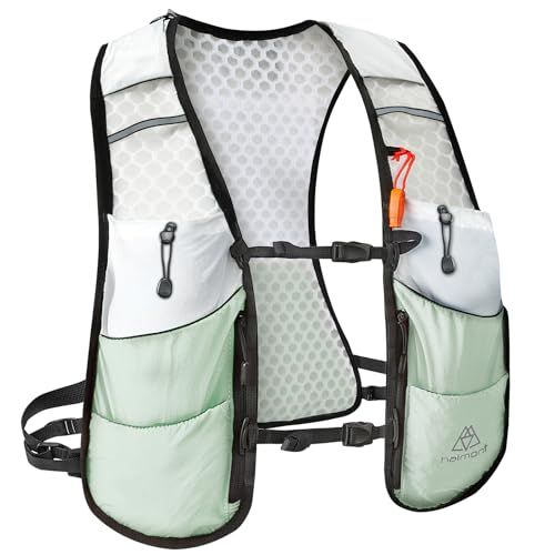 【新品】[Haimont] ランニング リュック 5L トレイルザック ランニング ベスト 夏 夜光反射 ホイッスル付き 男女兼用 ボトル&水袋対応 ハイドレーションバッグ 給水ベスト 640939ad