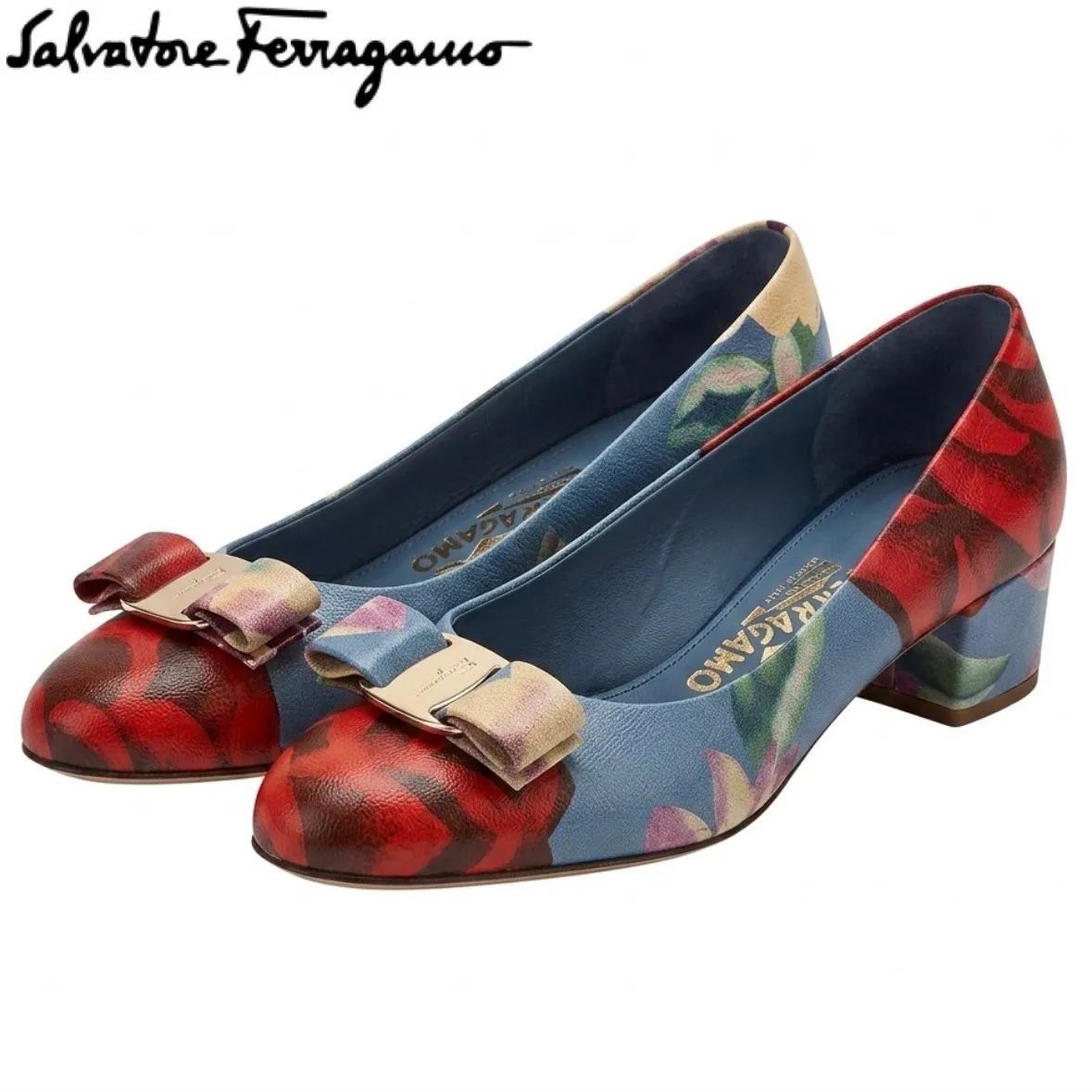 Ferragamo フェラガモ ヴァラリボン フラットシューズ パンプス