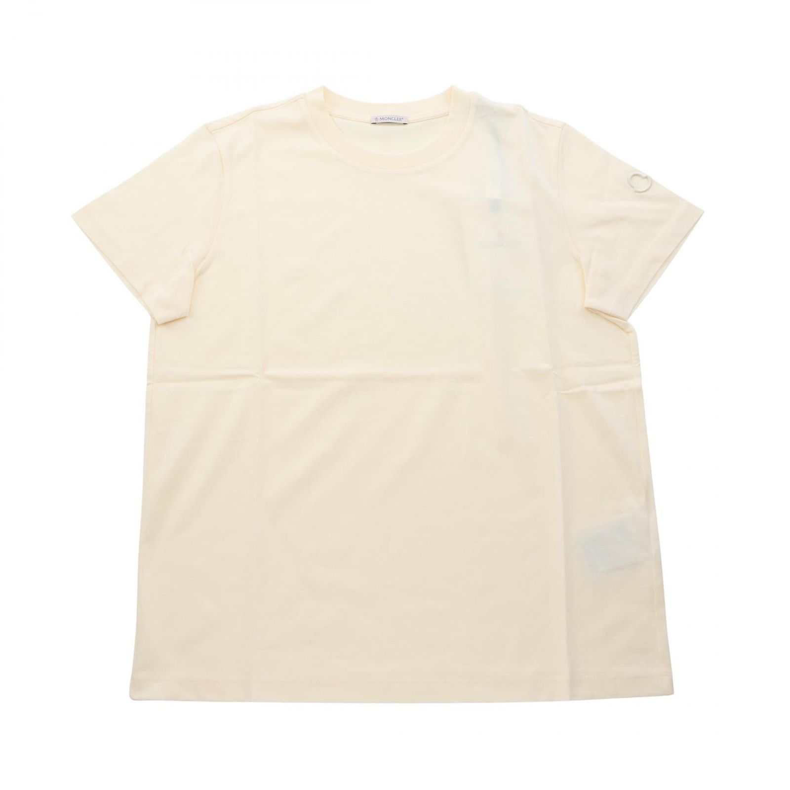 モンクレール MONCLER 半袖Tシャツ Tシャツ 8C0002989AUO034L ホワイト コットン Tシャツ レディース 新品