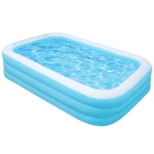 moniko プール ビニールプール 大型 3m 水遊び 庭遊び 芝生遊び 夏の日猛暑対策 家庭用 アウトドア用 プレゼント 305×193×56cme bc1701b8