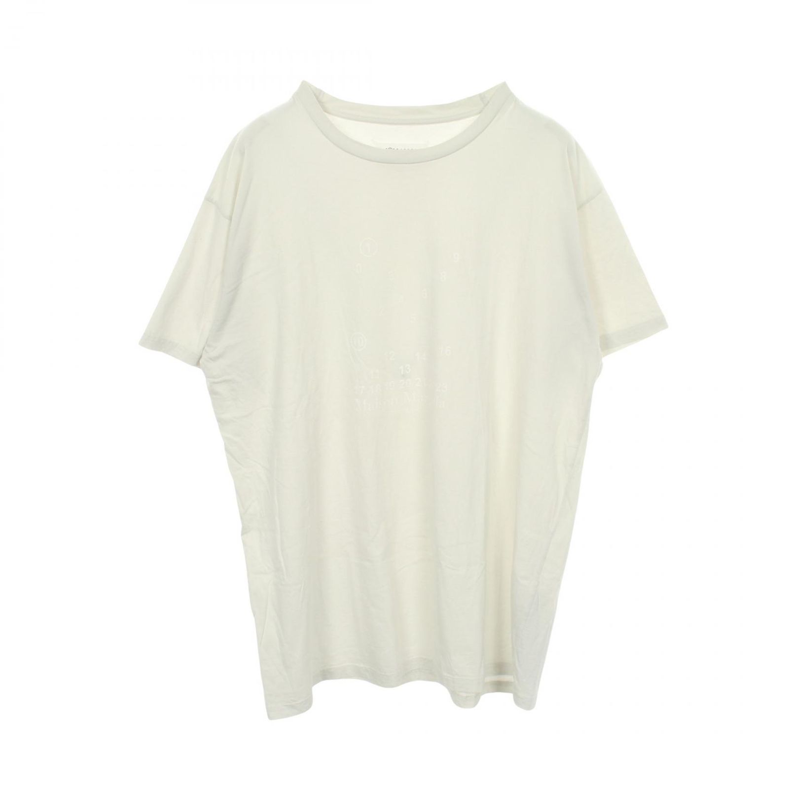 メゾンマルジェラ1 10 Maison Margiela 1 10 半袖Tシャツ ナンバーロゴ コットン Tシャツ ユニセックス Used B