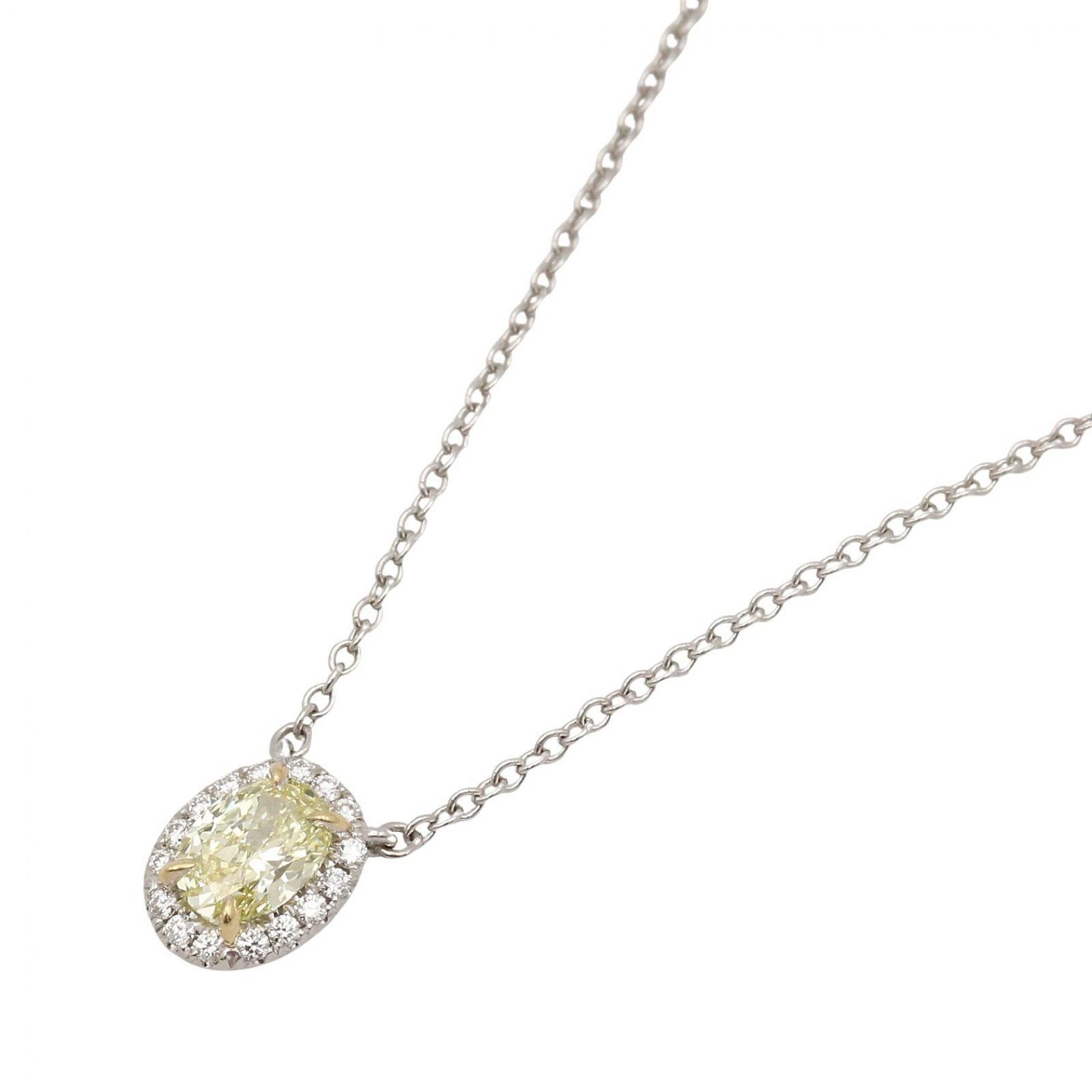 ティファニー TIFFANY＆CO ネックレス ソレスト ダイヤ ネックレス 首回40cm K18WG（ホワイトゴールド） K18（イエローゴールド） ソレスト ダイヤ ネックレス レディース