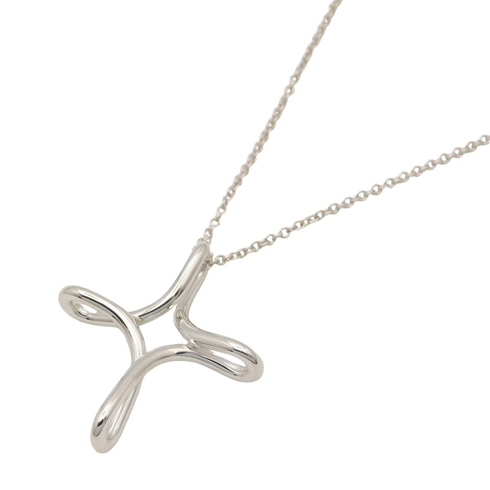 ティファニー TIFFANY＆CO ネックレス インフィニティ クロス ネックレス 首回り41.5㎝ シルバー925 インフィニティ クロス ネックレス シルバー SV925 ユニセックス