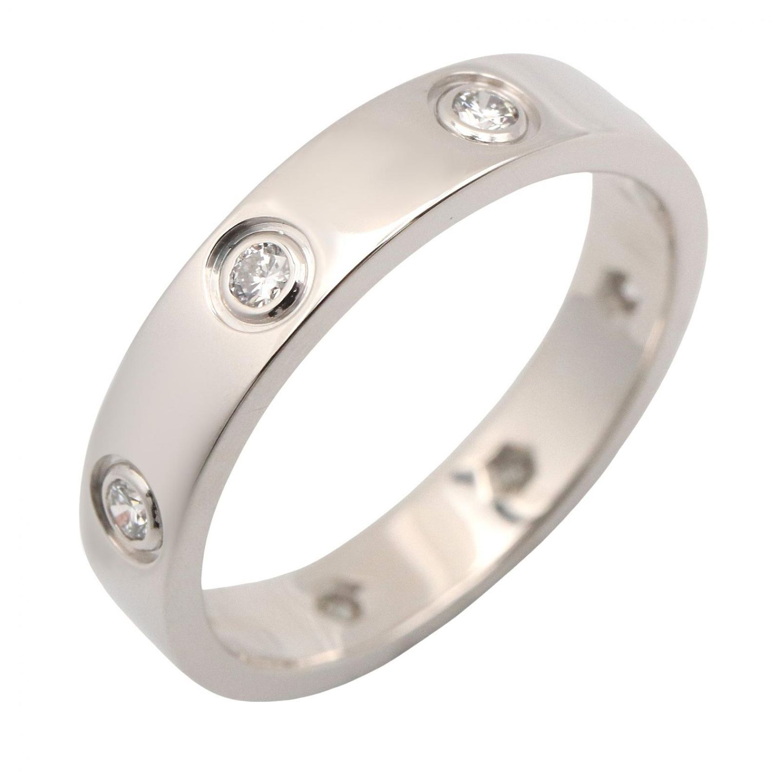 カルティエ CARTIER リング・指輪 ミニラブリング 8PD B4050600 K18WG（ホワイトゴールド） ダイヤモンド ミニラブリング 8PD レディース Used A
