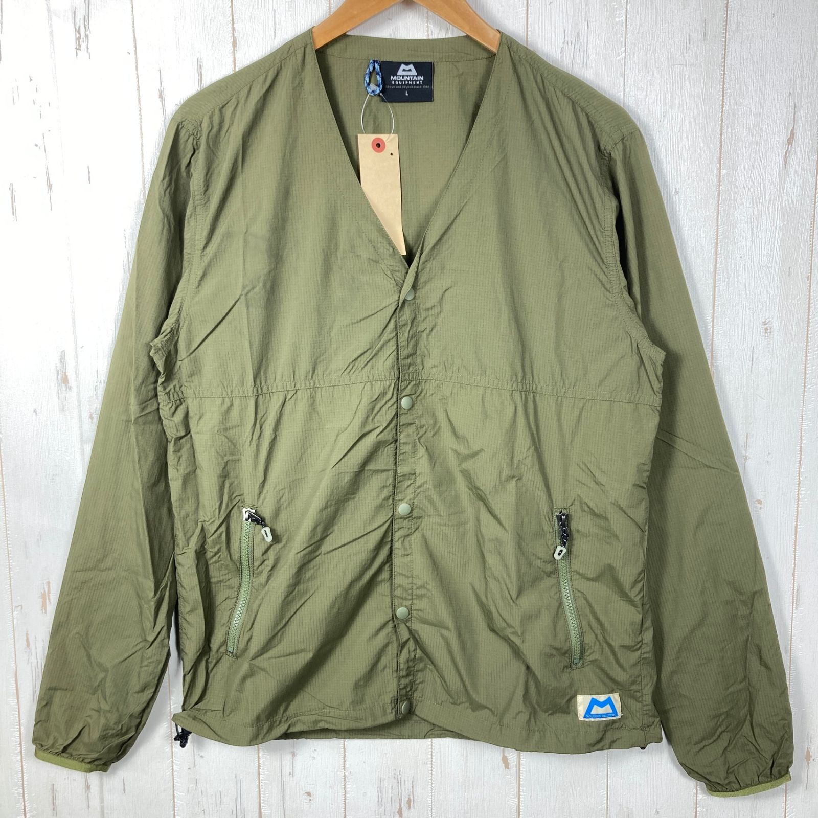 ✉️Men's L グリーン系 Mountain Equipment ( マウンテンイクイップメント ) イージー カーディガン Easy Cardigan ナイロン ウェア トップス アウター ジャケット ウィンドシェル z00058763