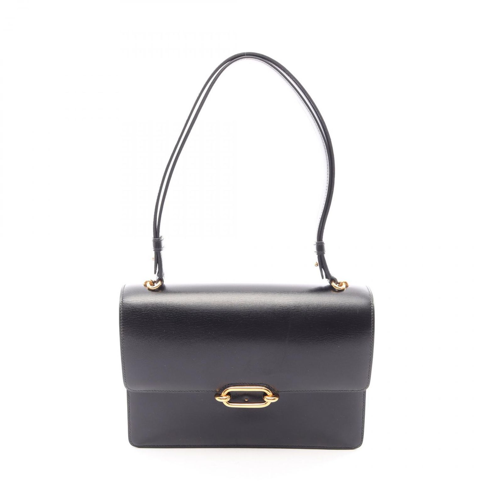 エルメス HERMES ショルダーバッグ フォンスベル ブラック カーフ（牛革） フォンスベル ブラック レディース Used B