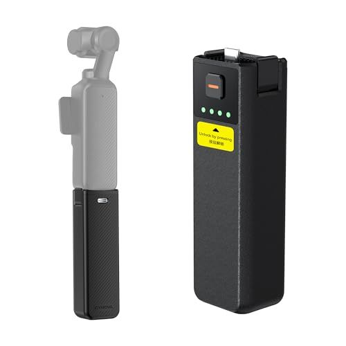☆新品☆CYNOVA Osmo Pocket 4 バッテリーハンドル 対応 DJI Osmo Pocket 4 アクセサリー,Osmo Pocket 3 バッテリーグリップ 6時間バッテリー駆動 5000mAh 急速充電 1/4ネジ穴付き T af64cbdf