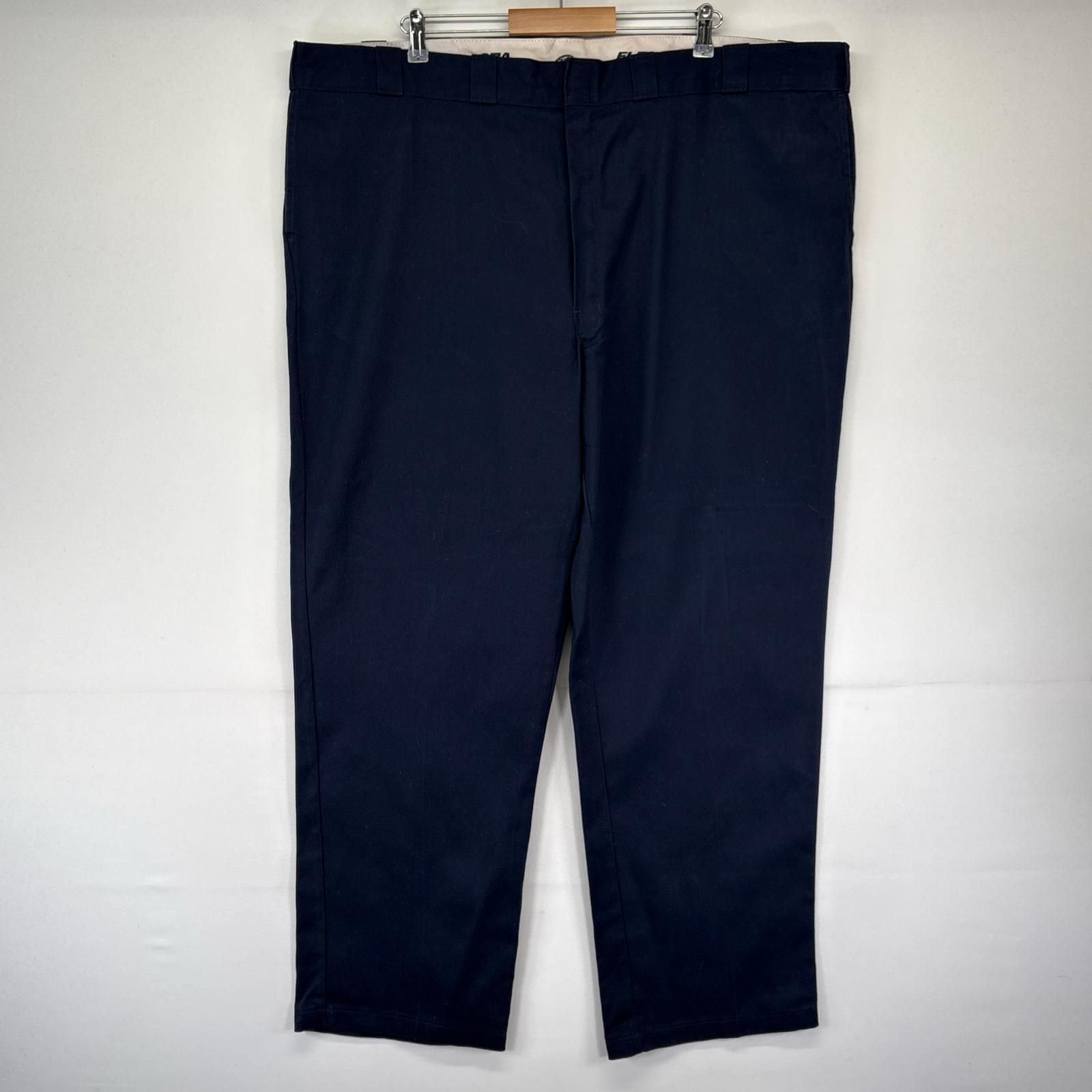 古着 ディッキーズ Dickies パンツ 874 ワークパンツ ワンポイント 大きいサイズ w50×L32 ネイビー系 メンズ