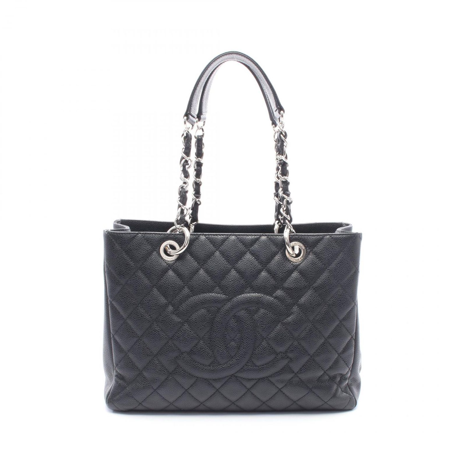 シャネル CHANEL トートバッグ マトラッセ グランドショッピング GST A50995 ブラック カーフ（牛革） GST チェーントート レディース Used A 234,360円