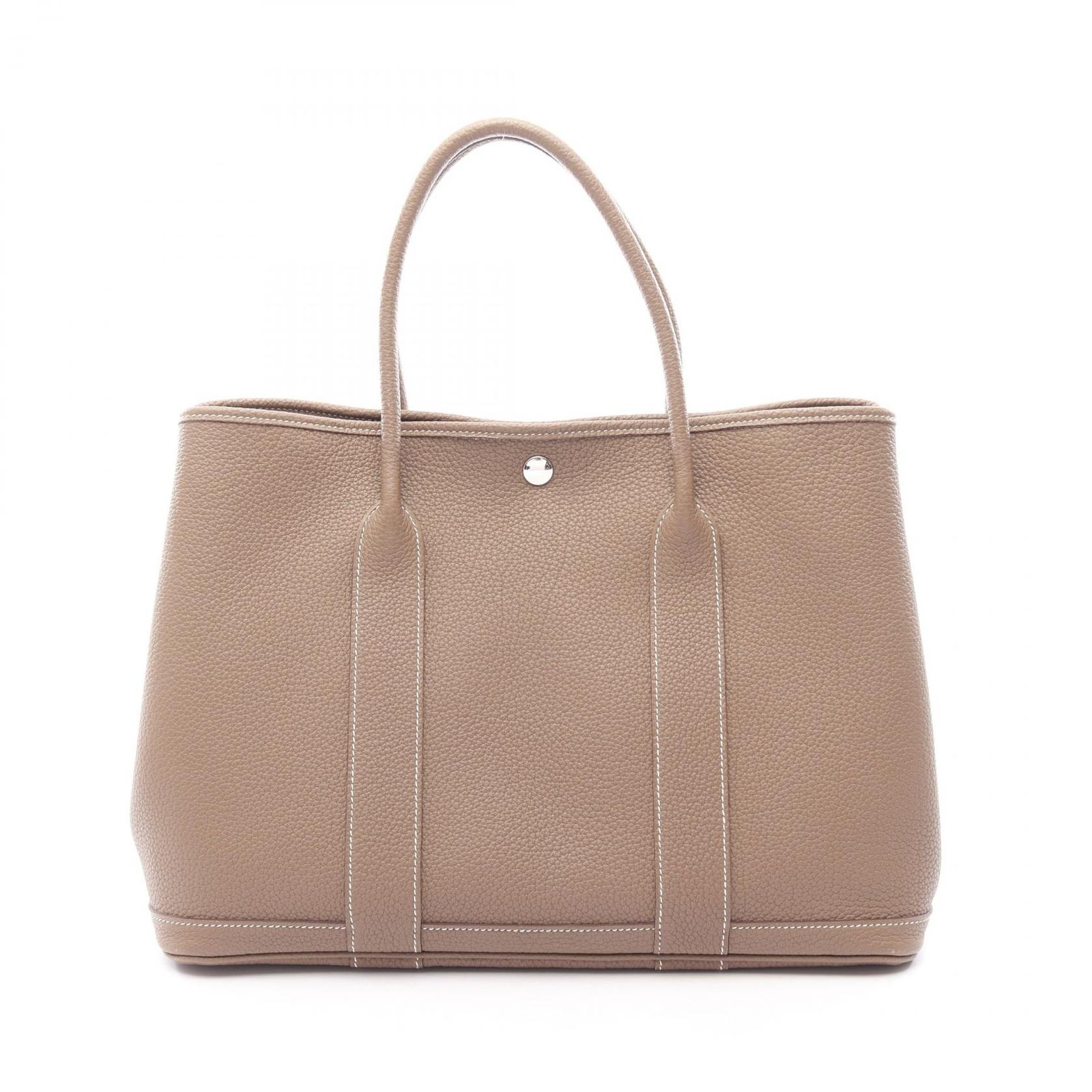 エルメス HERMES トートバッグ ガーデンパーティPM 051559CK エトゥープ レザー ガーデンパーティーPM エトゥープ レディース Used A