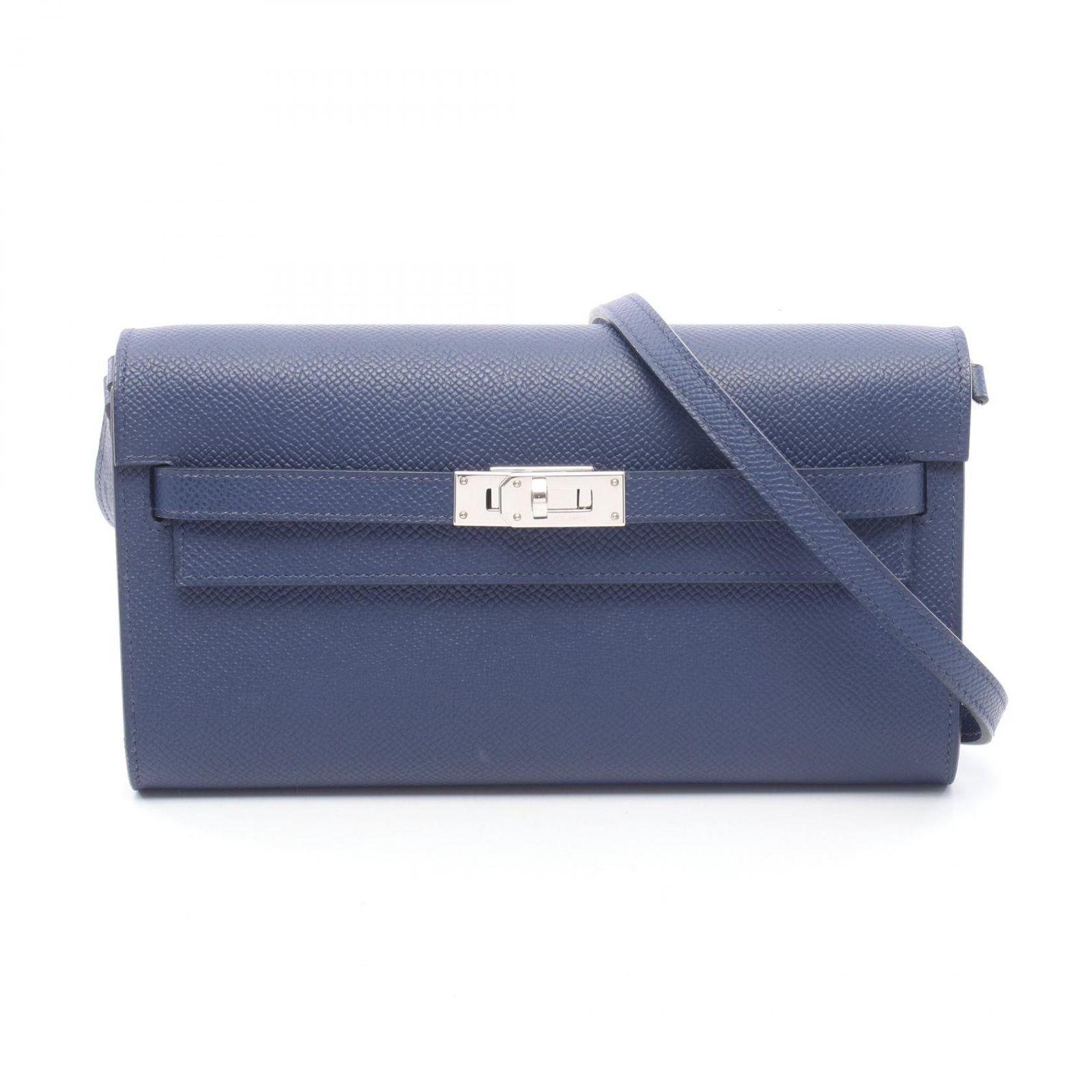 エルメス HERMES ショルダーバッグ ケリートゥーゴー ブルーサフィール レザー カーフ（牛革） ケリー トゥーゴー ブルーサフィール レディース Used A
