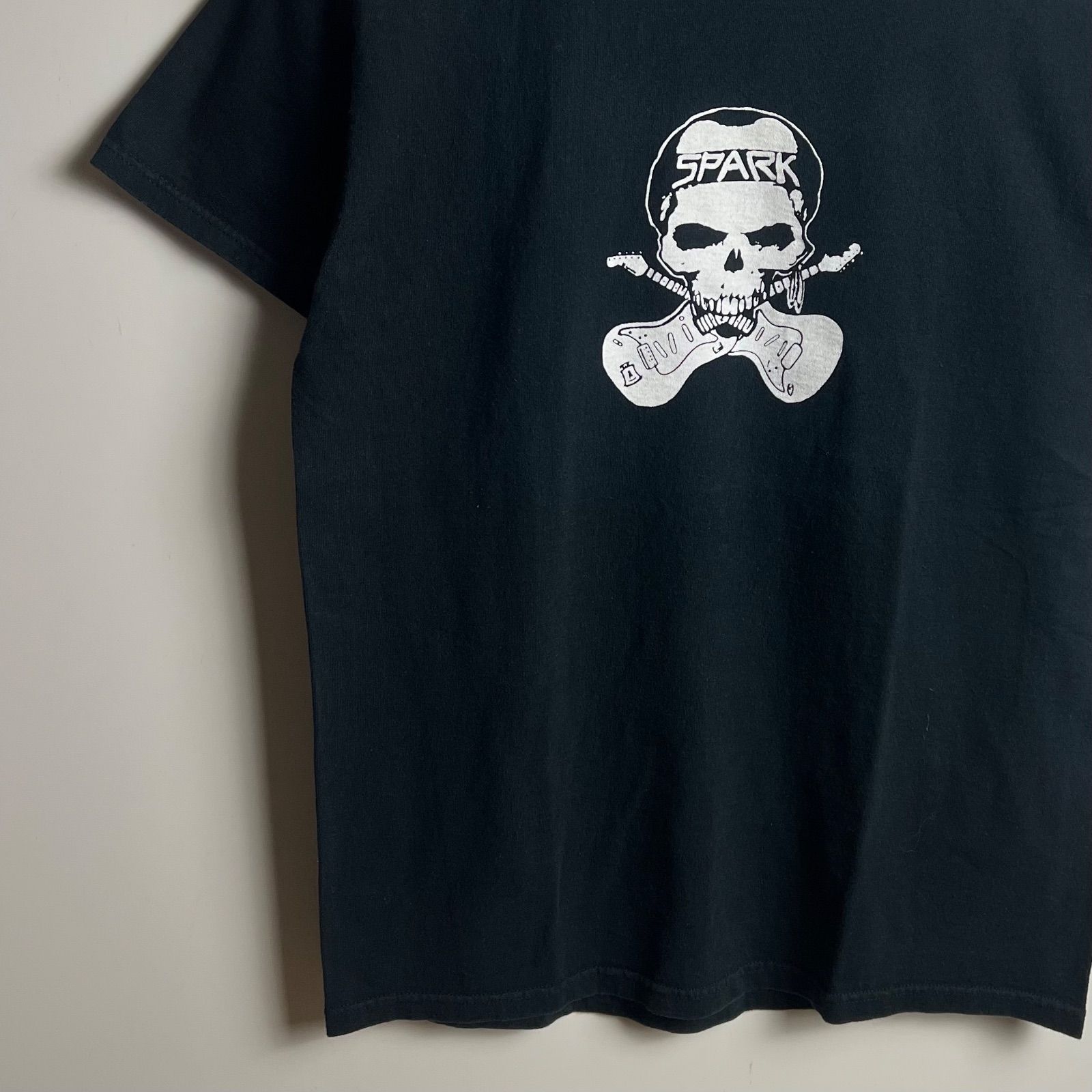 SPARK 90s skate vintage SKULL Tee M スパーク スカルプリント T 