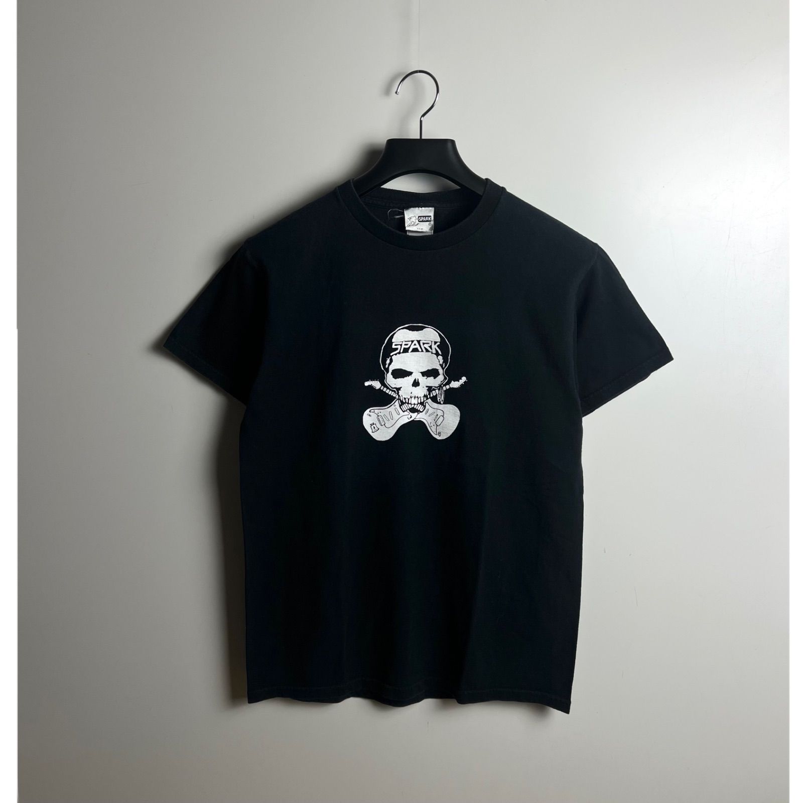 SPARK 90s skate vintage SKULL Tee M スパーク スカルプリント T