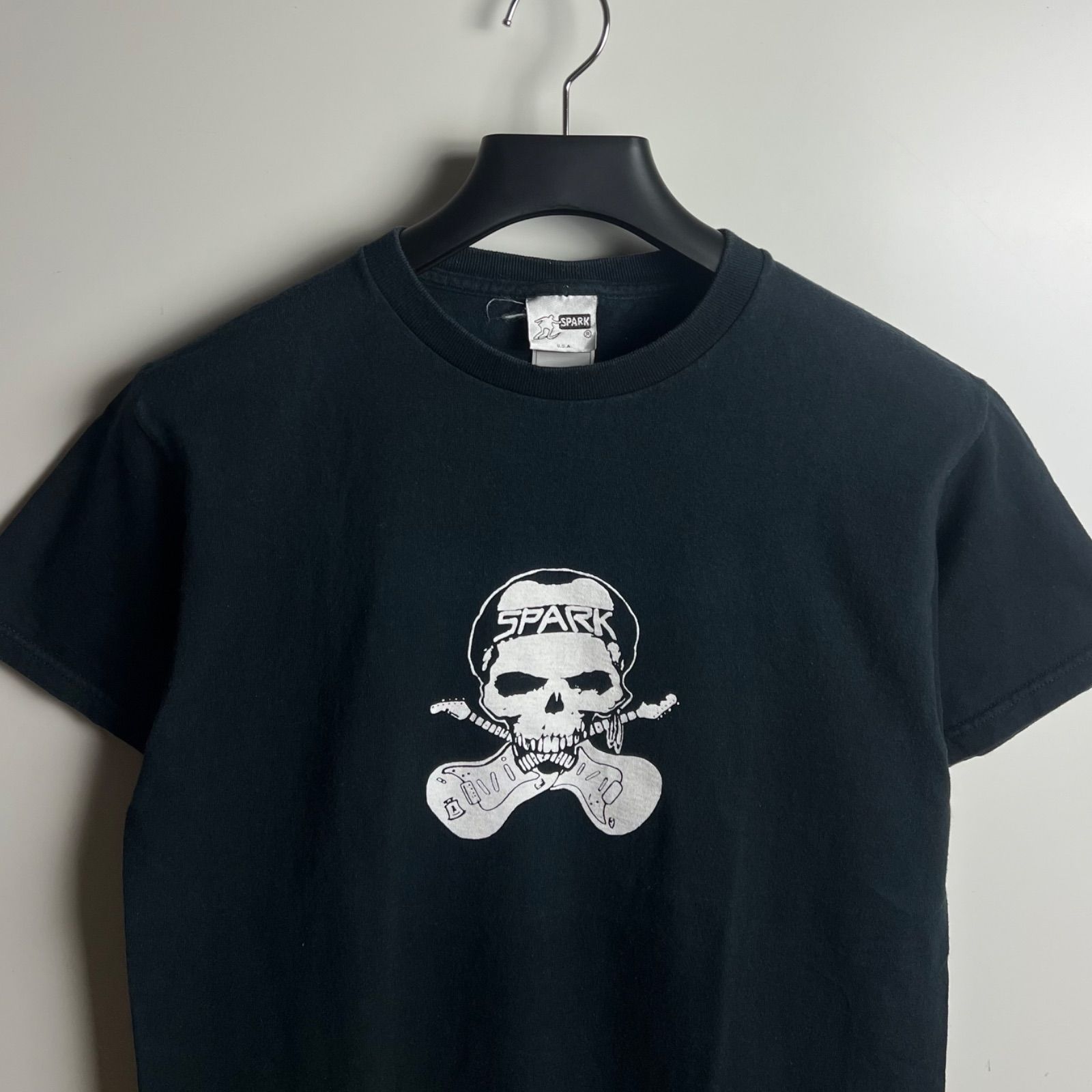SPARK 90s skate vintage SKULL Tee M スパーク スカルプリント T