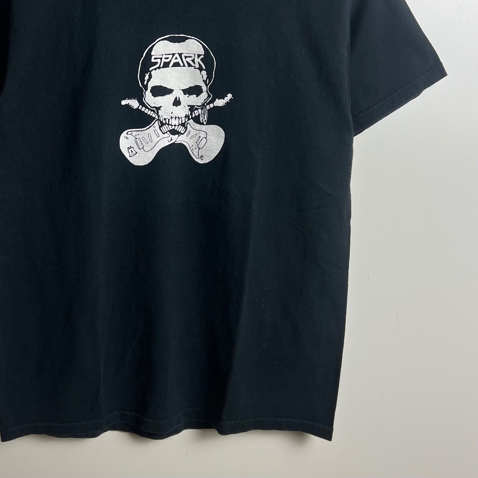 SPARK 90s skate vintage SKULL Tee M スパーク スカルプリント T 