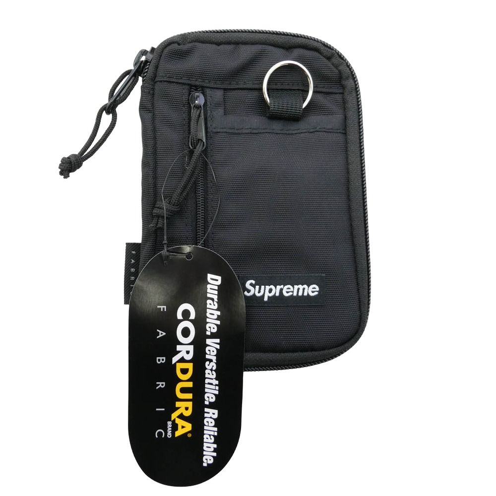 Supreme シュプリーム 19AW Small Zip Pouch スモール ジップ ポーチ ブラック系【中古】