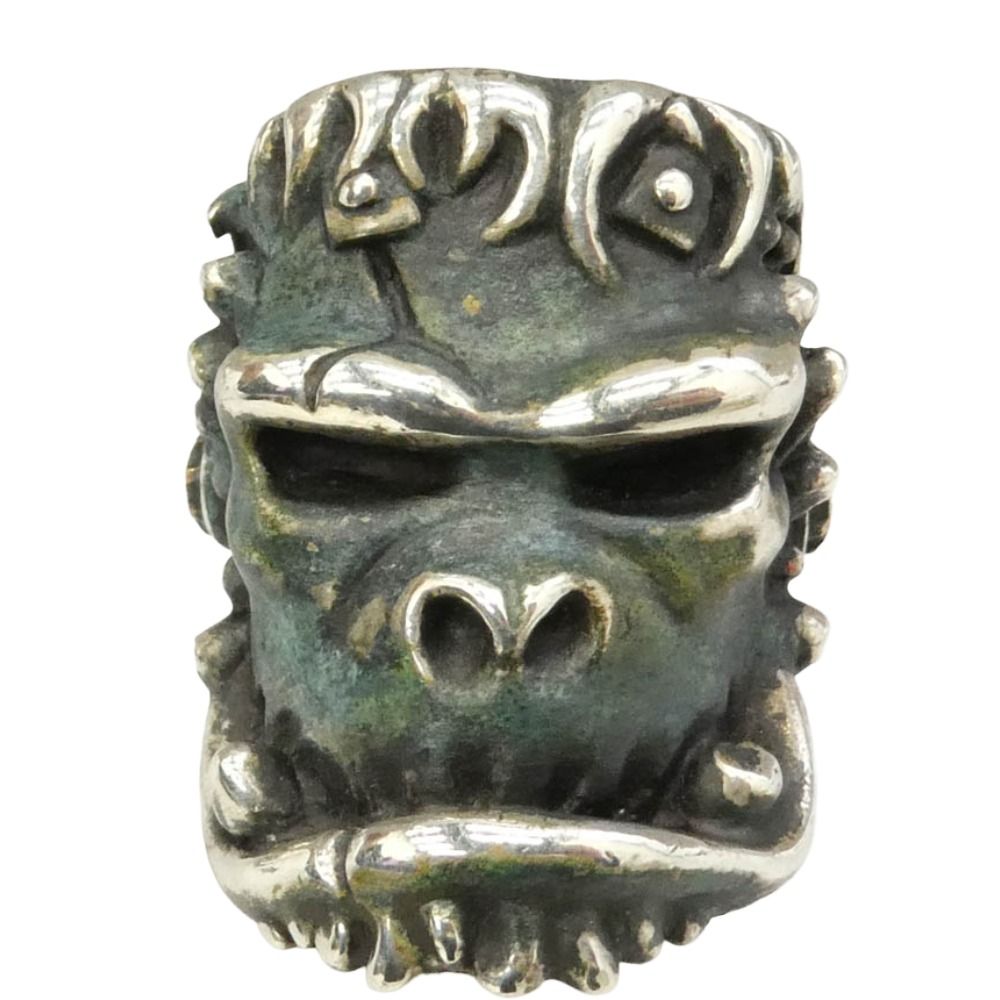 STARLIN GEAR スターリンギア ギャランティカード付属 COPPER HALLOWEEN FRANKEN CHIMP 2023 ハロウィン フランケンチンプ リング w/コパーSギアロゴ シルバー系 ゴールド系 約18号【美品】【中古】