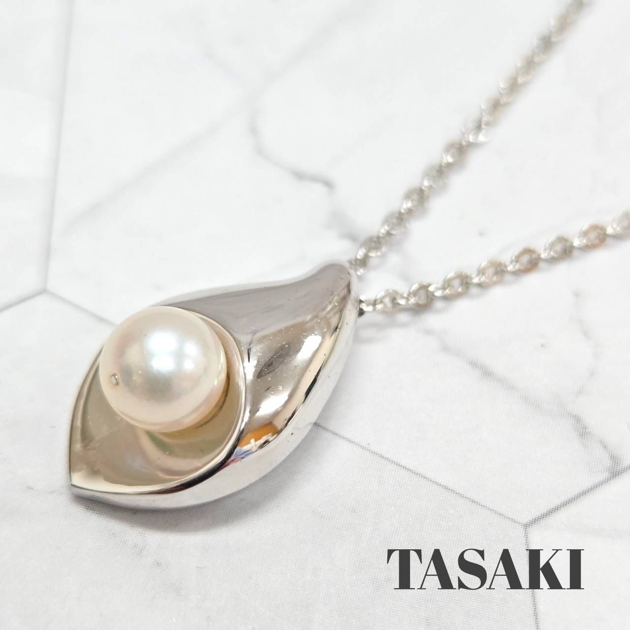 TASAKI タサキ 田崎真珠 パール ネックレス S刻印 一粒 パールサイズ