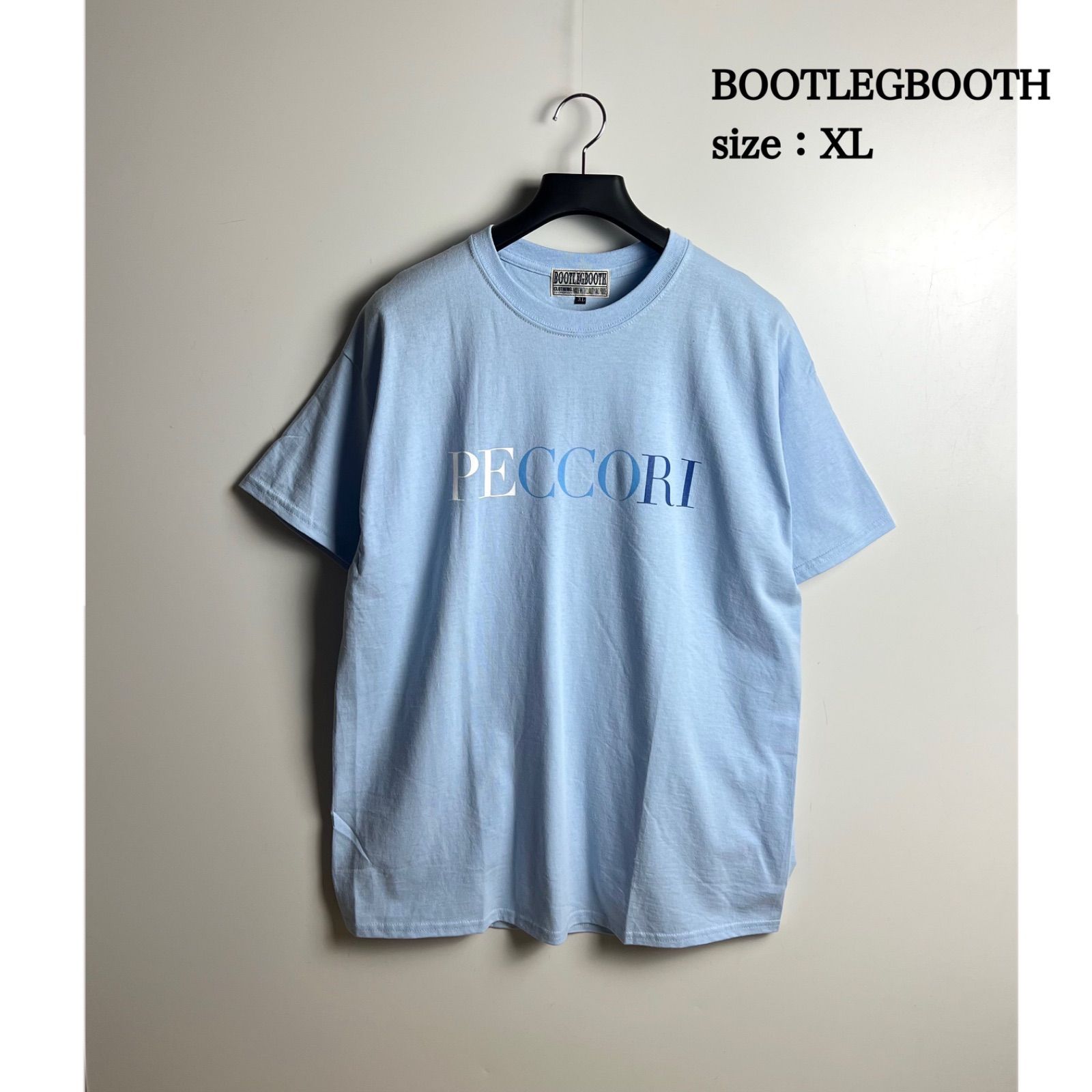 BOOTLEGBOOTH PECCORI Tee XL blue ブートレグブース ぺっこり百貨店 