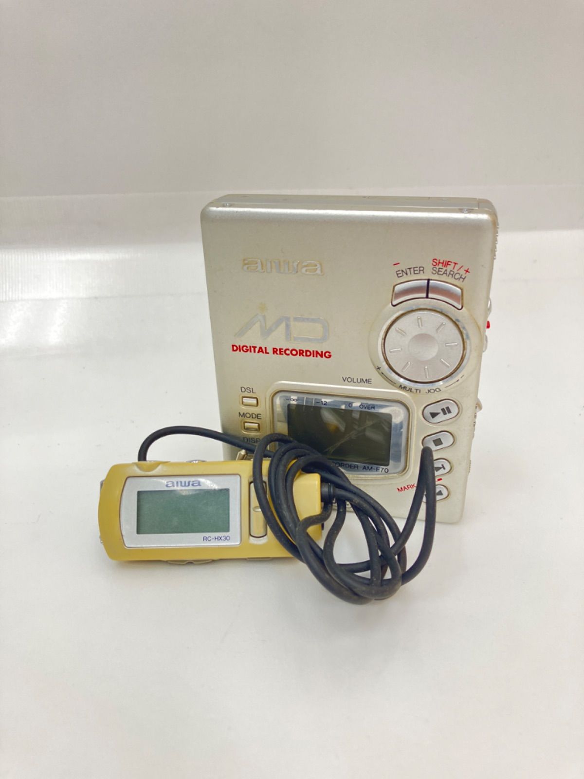 □ AIWA アイワ AM-F70 ポータブルMDプレーヤー - メルカリ