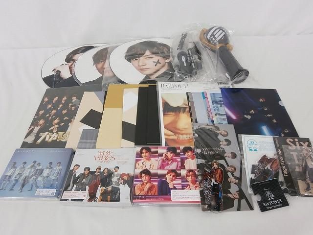 中古品 SixTONES 京本大我 マスカラ 他 CD ペンライト パンフレット
