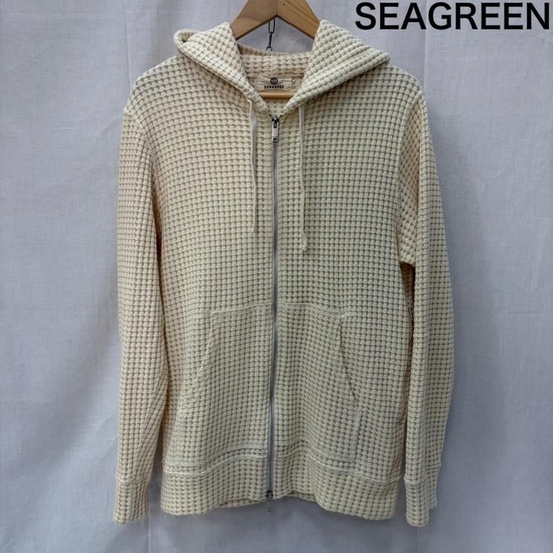 シーグリーン msea24s0846-m BIG WAFFLE HOODIE cream SIZE:4(XL) ダブルジップ メンズ XL ISItems【USED】【古着】【中古】50160266