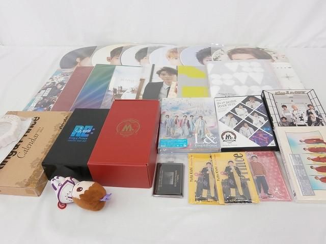 King & Prince 豪華セットCD DVD 特典　アクスタ　会報　ペンラ 中古品 King & Prince 岸優太 L＆ CD DVD 他 うちわ ペンライト