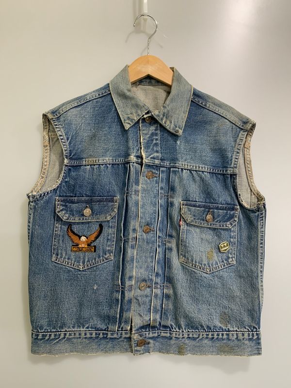 【現状渡し品】 LEVI'S リーバイス 507XX DENIM VEST デニムベスト メンズ アウター ベスト 【146-260530-KS-21-min】