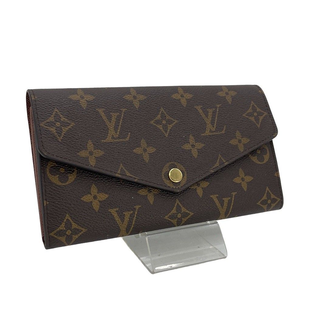 Louis Vuitton ルイヴィトン ポルトフォイユ・サラ M60531 ウォレット 長財布 モノグラム ブラウン レディース メンズ グレインレザー